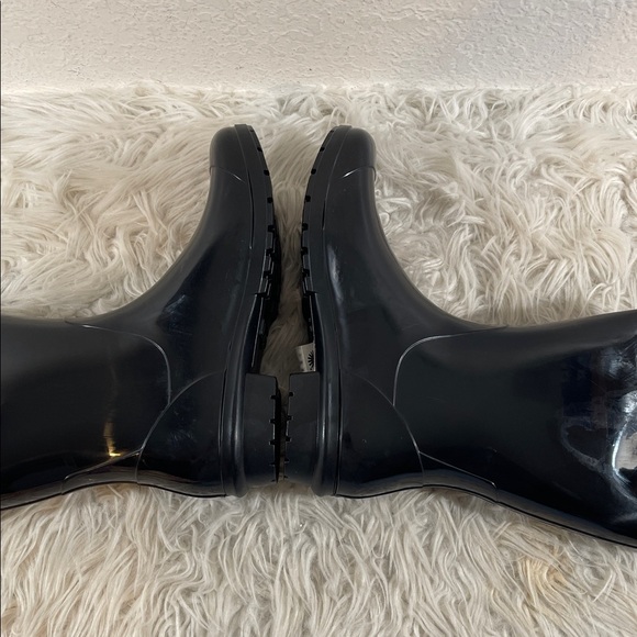 UGG Sienna Rain Boot Waterproof Black High-Gloss Finish Size 9 NEW - Picture 8 of 15
